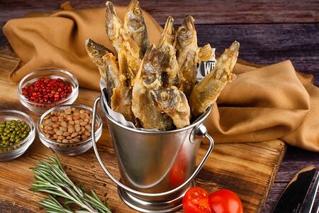 Жареная мойва