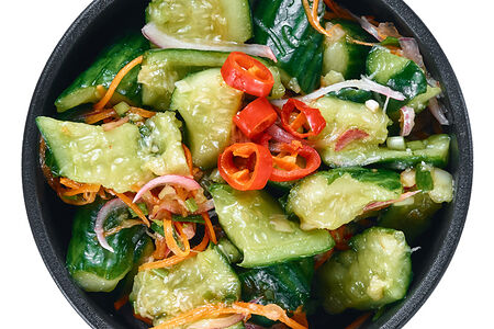 Салат из битых огурцов вынос