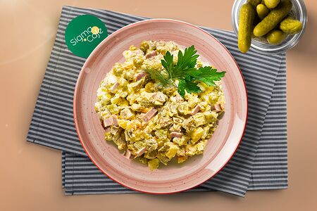 Салат Овощной с говядиной 