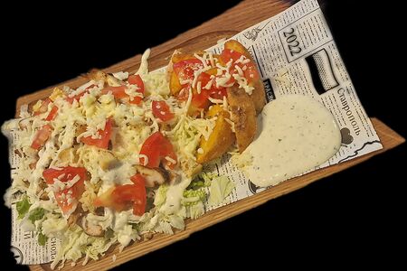 Цезарь с мясом цыпленка на гриле