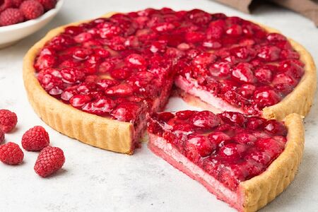 Пирог малиновый