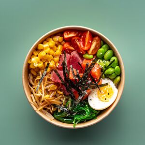 Поке лосось-тунец