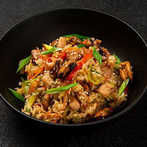 Рис с морепродуктами