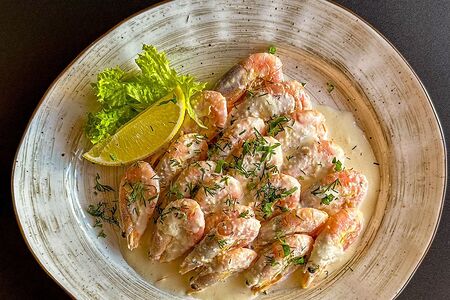 Креветки Шардоне