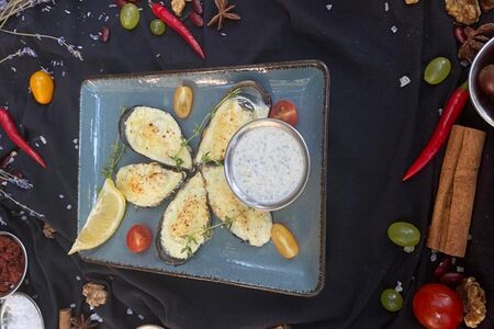 Запеченные мидии