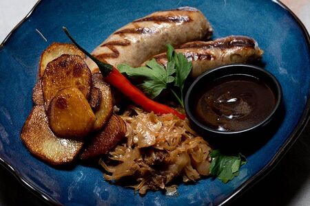 Купаты куриные с гарниром