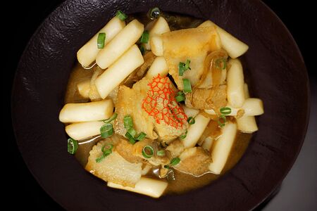 Токпокки мисо со свининой