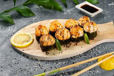 Запеченный с лососем