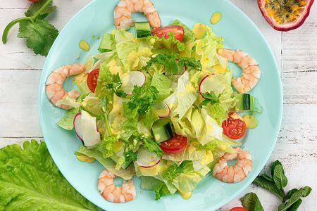 Салат Маракуйя с креветками