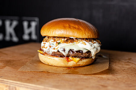 Бургер Три сыра и фри