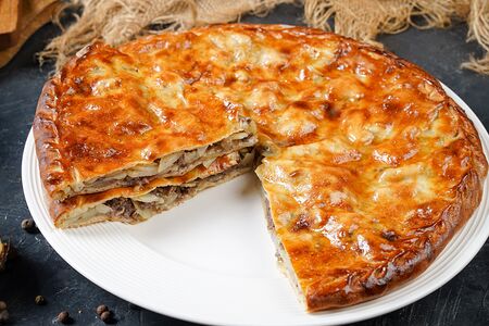 Даргинское чуду с говядиной и картофелем