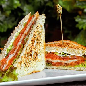 Сэндвич с лососем