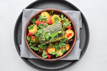 Камбала в печи