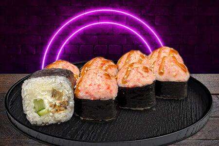 Ролл Мидии в омлете