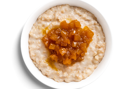 Овсяная каша с яблоками