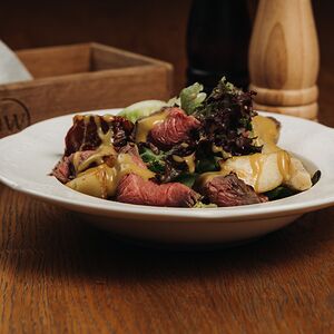 Салат с ростбифом и артишоками
