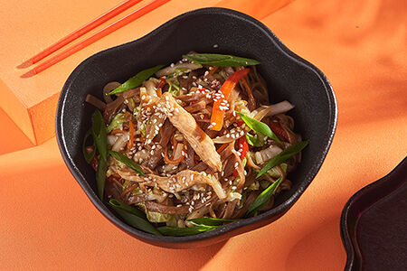 Вок Соба с курицей терияки