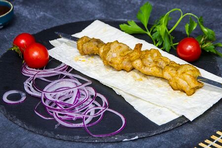 Шашлык из куриного филе