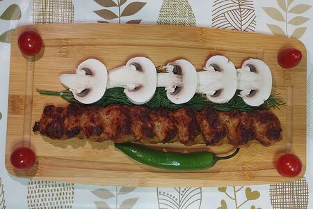 Люля из баранины с грибами