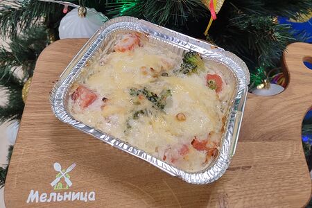 Судак в соусе с овощами