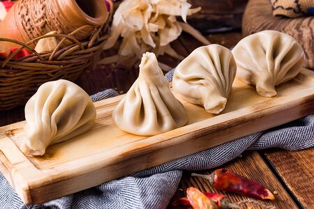 Хинкали с овощами