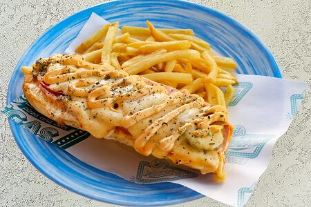 Пицца-Дог с ветчиной и сыром