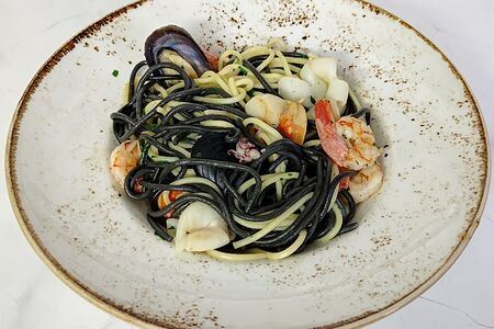 Спагетти с морепродуктами