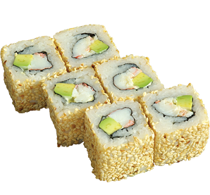 Ролл калифорния с кунжутом