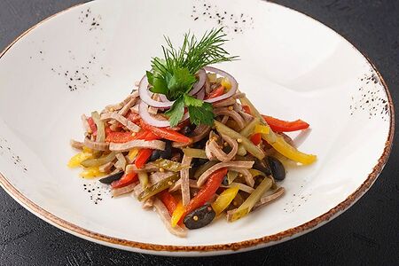 Салат с языком