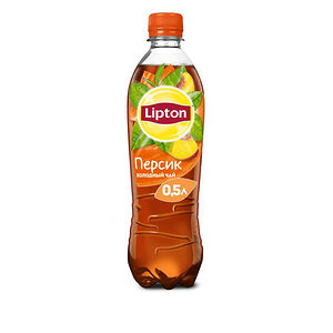 Lipton чёрный чай с персиком