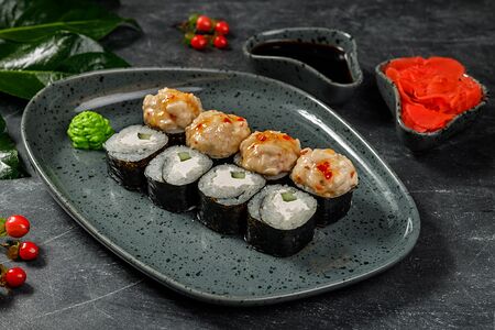 Запеченный с курицей