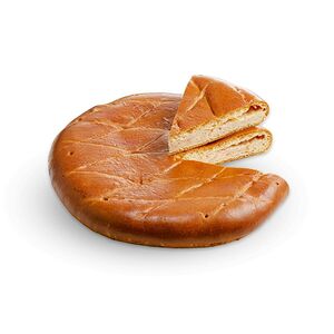 Пирог с сыром и ветчиной