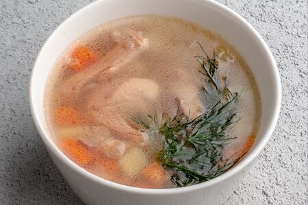 Уха с форелью