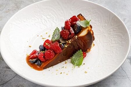 Чизкейк с карамелью