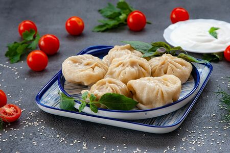 Манты из баранины отварные