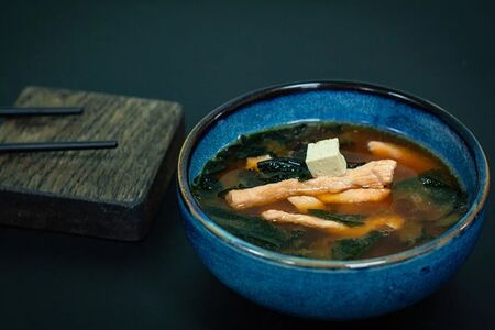 Мисо суп с лососем