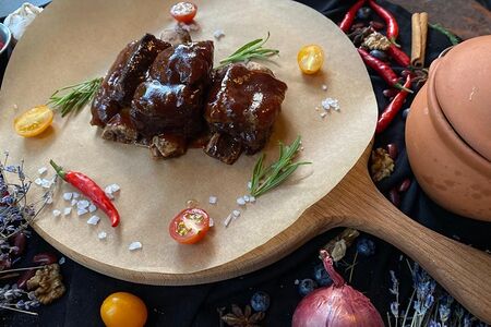 Говяжьи ребра в соусе BBQ