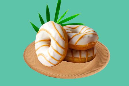 Карамельный пончик