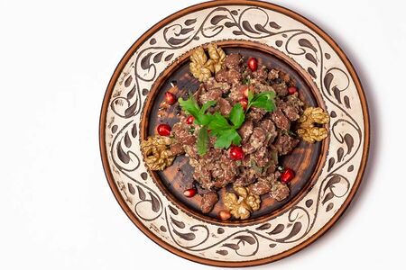 Лобио с орехами