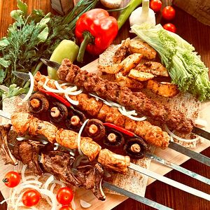 Ассорти блюд на углях №1