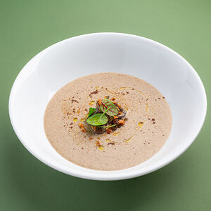 Крем-суп из лесных грибов