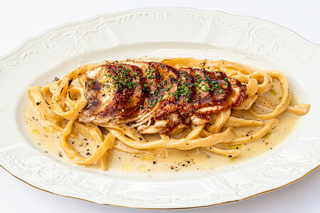 Пичи качо э пепе с копченым угрем