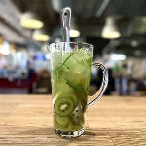 Лимонад тархун-киви собственного приготовления