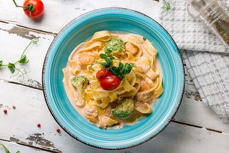 Паста с лососем