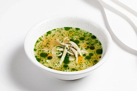 Куриный суп с домашней лапшой