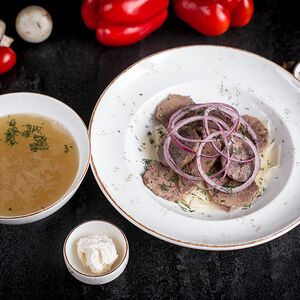 Бешбармак из говядины с казылыком