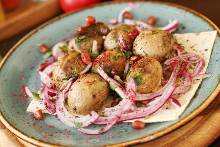 Картофель на мангале