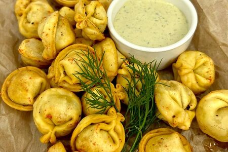 Пельмешки жареные