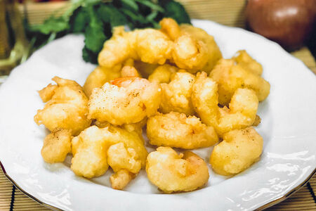 Креветки в кляре