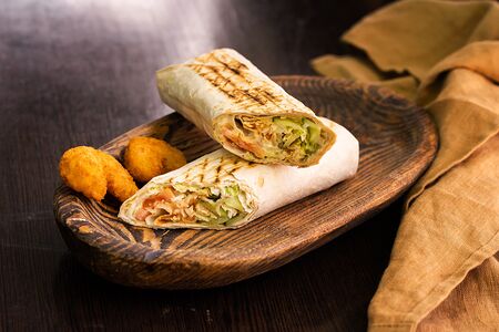 Шаурма с креветками